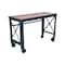Duramax 52 In. x 24 In. Rolling Industrial Worktable Desk with solid wood top 68022 - alternate 1